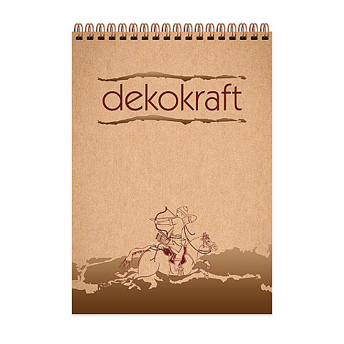 KESKİN DEKOKRAFT SPİRALLİ BLOKNOT A4 DÜZ 100 YAPRAK (144000-99) - 1