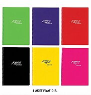 KESKİN COLOR FREE SPİRALLİ DEFTER A4 ÇİZGİLİ 80 YAPRAK (320421-99) - KESKİN COLOR