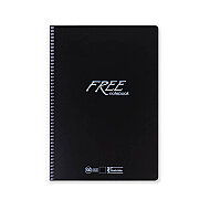 Keskin Free Spiralli Plastik Kapak Defter A4 Kareli 160 Yaprak (320482) - KESKİN