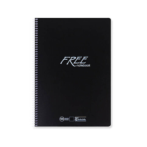 Keskin Free Spiralli Plastik Kapak Defter A4 Kareli 160 Yaprak (320482) - 1