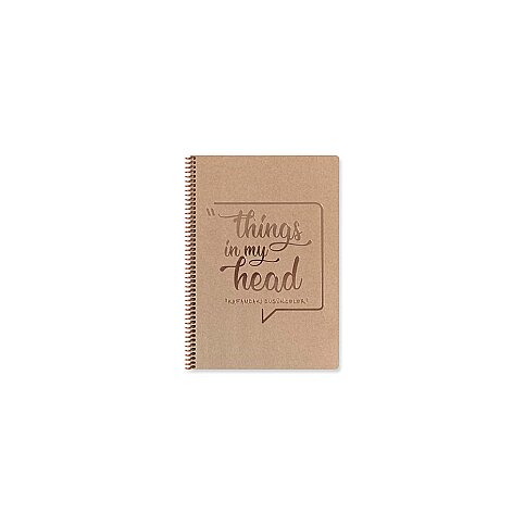 Keskin Funky Spiralli Sert Kapak Defter 16.5x22.5 Çizgili 80 Yaprak (418041-99) - 1