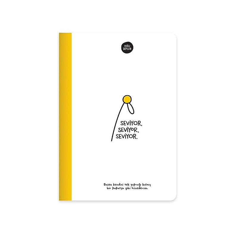 KESKİN HİSLİ ŞEYLER SERT KAPAK DEFTER 14x20 ÇİZGİLİ 64 YAPRAK SEVİYOR (500546-99)
