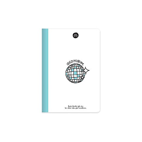 Keskin Hisli Şeyler Sert Kapak Defter A5 Çizgili 80 Yaprak Mavi (500640-99) - 1