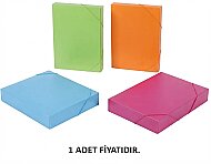 KESKİN COLOR KUTU DOSYA 23x32x6cm FLORESAN RENK (120201-99) - KESKİN COLOR
