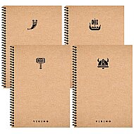 Keskin La Plume Viking Spiralli Sert Kapak Defter 17x24 Çizgili 100 Yaprak (417955-99) - KESKİN