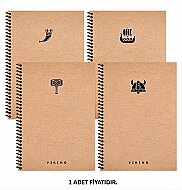 KESKİN COLOR LA PLUME VİKİNG SPİRALLİ SERT KAPAK DEFTER 17x24 KARELİ 100 YAPRAK (417956-99) - KESKİN COLOR