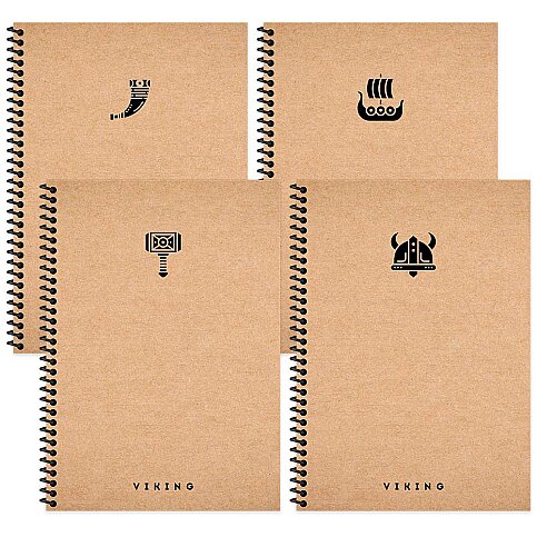 Keskin La Plume Viking Spiralli Sert Kapak Defter 20x28 Kareli 100 Yaprak (417954-99) - 1