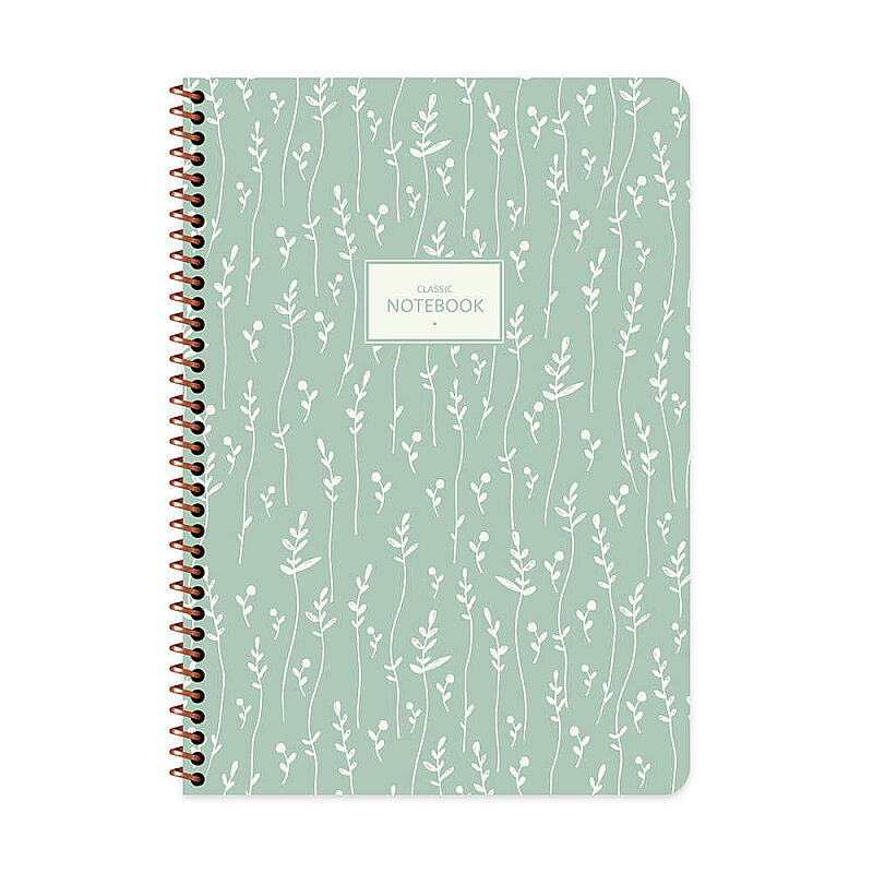 KESKİN PASTEL FLORA SPİRALLİ DEFTER A4 KARELİ 80 YAPRAK (384912-99)