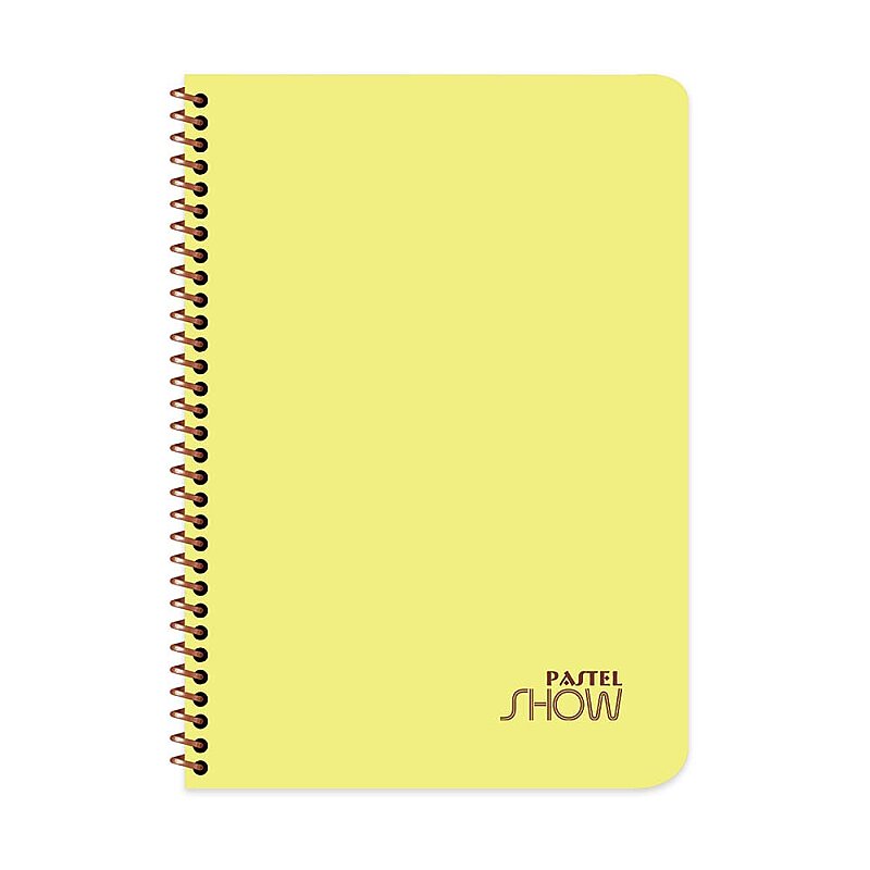 KESKİN PASTEL SHOW PLASTİK KAPAK DEFTER A4 ÇİZGİLİ 96 YAPRAK (324431-99)