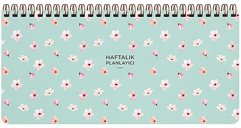 KESKİN COLOR PLANNER SPİRALLİ HAFTALIK PLANLAYICI 13x27 SU YEŞİLİ (830126-99) - 1