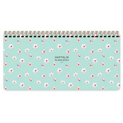 KESKİN PLANNER SPİRALLİ HAFTALIK PLANLAYICI 13x27 SU YEŞİLİ (830126-99) - 1