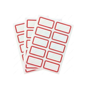 Keskin Tek Renk Okul Etiketi 3Lü Kırmızı (220890) - KESKİN