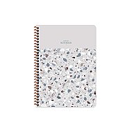 Keskin Terazzo Spiralli Defter 16.5x22.5 Çizgili 80 Yaprak (320941-99) - KESKİN