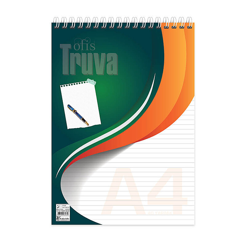 KESKİN TRUVA SPİRALLİ BLOKNOT A4 ÇİZGİLİ 40 YAPRAK (145501-99)