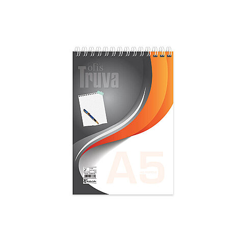 KESKİN TRUVA SPİRALLİ BLOKNOT A5 DÜZ 40 YAPRAK (145600-99) - 1