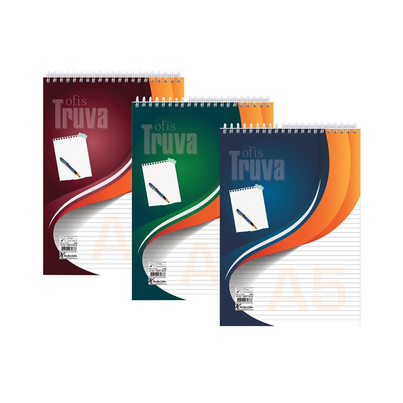 KESKİN TRUVA SPİRALLİ BLOKNOT A5 KARELİ 40 YAPRAK (145602-99)
