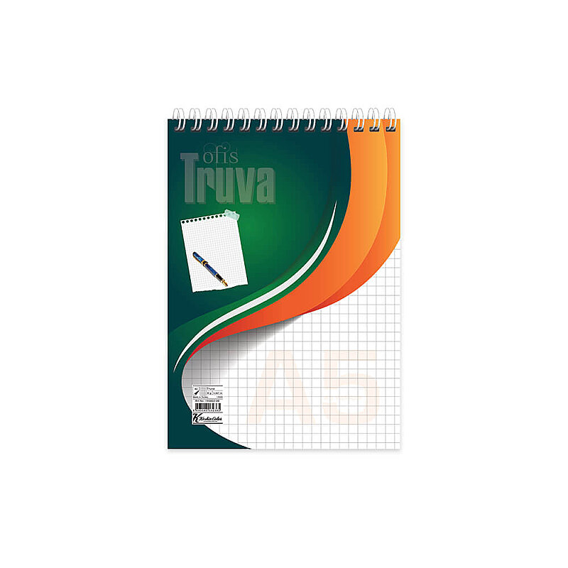 KESKİN TRUVA SPİRALLİ BLOKNOT A5 KARELİ 40 YAPRAK (145602-99)