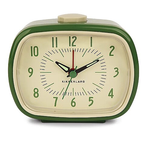 KİKKERLAND AC08-G-EU RETRO ALARM SAAT YEŞİL - 1