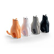 KİKKERLAND CU372 DEMLEME POŞETİ TUTUCU KEDİ 4LÜ SET - KİKKERLAND