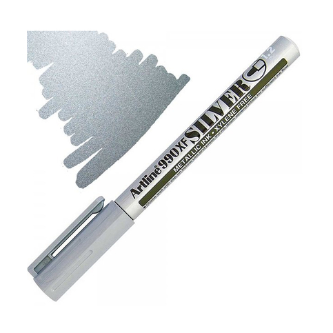 Artline 990Xf Davetiye Kalemi Markör 1.2Mm Gümüş Yaldız - 1