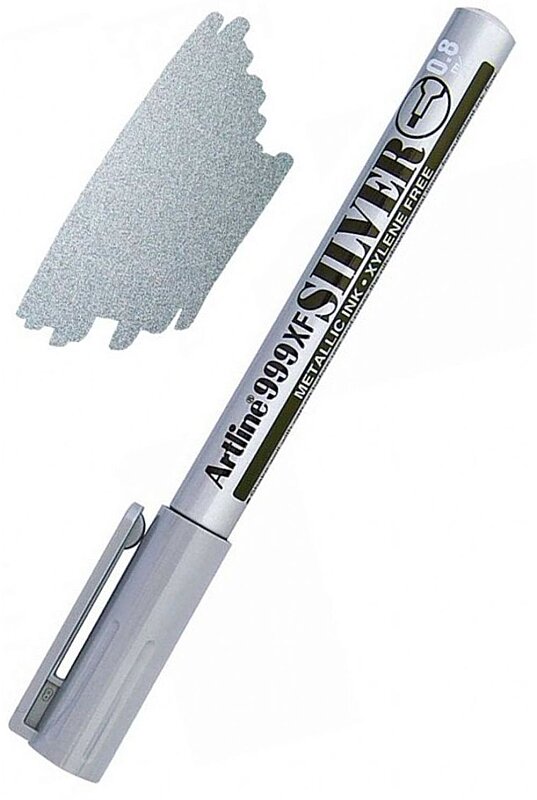 ARTLİNE EK-999XF DAVETİYE KALEMİ MARKÖR 0.8mm GÜMÜŞ YALDIZ (A-EK-999XF SILVER)