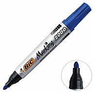 BİC 2000 PERMANENT MARKÖR KOLİ KALEMİ YUVARLAK UÇ MAVİ (8209143) - BİC