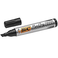 BİC 2300 PERMANENT MARKÖR KOLİ KALEMİ KESİK UÇ SİYAH (8209263) - BİC