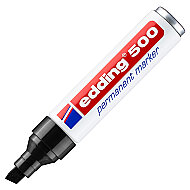 EDDİNG 500 PERMANENT MARKÖR KESİK UÇ SİYAH - EDDİNG