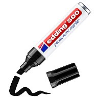 EDDİNG 500 PERMANENT MARKÖR KESİK UÇ SİYAH - EDDİNG