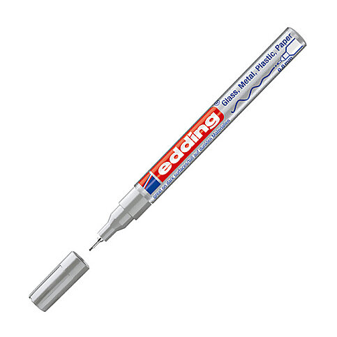 EDDİNG 780 HOBİ SANAT KALEMİ GÜMÜŞ (TAM ÖRTÜCÜ MARKÖR) - 3