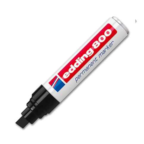 Edding 800 Permanent Markör Kesik Uç Siyah - 1