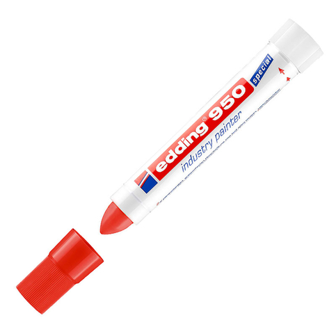Edding 950 Endüstri Markörü Kırmızı - 1