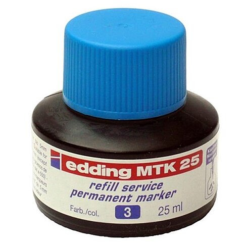 Edding Mtk 25 Permanent Markör Mürekkebi Mavi 25ml - 2