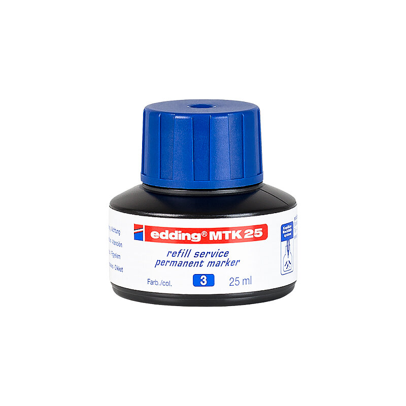 EDDİNG MTK 25 PERMANENT MARKÖR MÜREKKEBİ MAVİ 25ml
