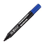GLOBOX 6770 PERMANENT MARKÖR KOLİ KALEMİ YUVARLAK UÇ MAVİ - GLOBOX