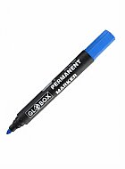 GLOBOX 6770 PERMANENT MARKÖR KOLİ KALEMİ YUVARLAK UÇ MAVİ - GLOBOX