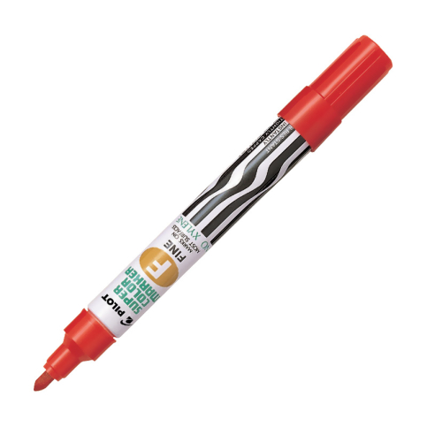 Pilot Permanent Markör Yuvarlak Uç Kırmızı (51001953)(Sca-F-R) - 1
