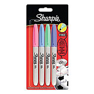 SHARPİE FİNE PERMANENT MARKÖR PASTEL 4 RENK (2065402) - SHARPİE