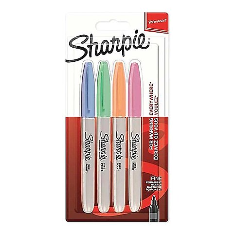 SHARPİE FİNE PERMANENT MARKÖR PASTEL 4 RENK (2065402) - 2