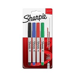 Sharpie Fine Permanent Markör Standart 4 Renk (1985879) - 1
