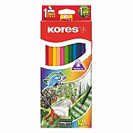 KORES 93812 AQUAREL KURU BOYA TAM BOY 12 RENK - KORES