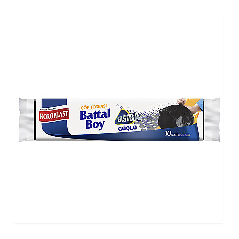 KOROPLAST PREMİUM BATTAL ÇÖP TORBASI 72x95cm SİYAH - 1