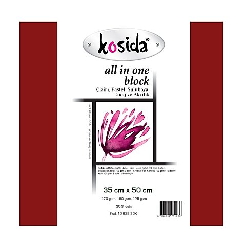 KOSİDA RESİM BLOĞU ALL İN ONE 35x50 30 YAPRAK (10 30K) - 1