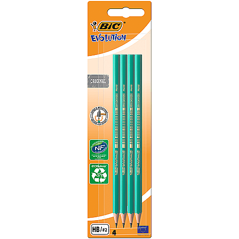 BİC 650 EVOLUTİON KURŞUN KALEM HB 4LÜ BLİSTER (8902762)(8902764) - 1