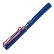 LAMY 14MK-M SAFARİ DOLMA KALEM M UÇ MAVİ (KIRMIZI KLİPS) - 3