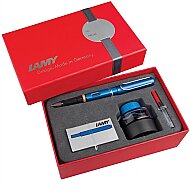LAMY 28DS-M AL-STAR DOLMA KALEM SETİ M UÇ PARLEMENT MAVİ - LAMY
