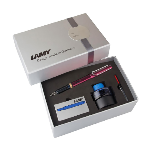 Lamy 29Ds-M Al-Star Dolma Kalem Seti M Uç Siyah Mor - 1