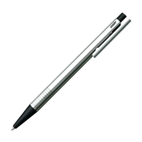 Lamy 205 Logo Tükenmez Kalem Parlak Metalik Gri-Kırmızı - 1