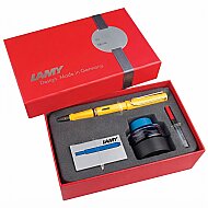 LAMY 18DS-M SAFARİ DOLMA KALEM SETİ M UÇ PARLAK SARI - LAMY
