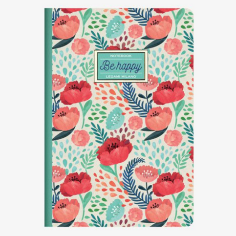 Legami A5Not0016 Okul Defteri A5 Kareli Flower - 1
